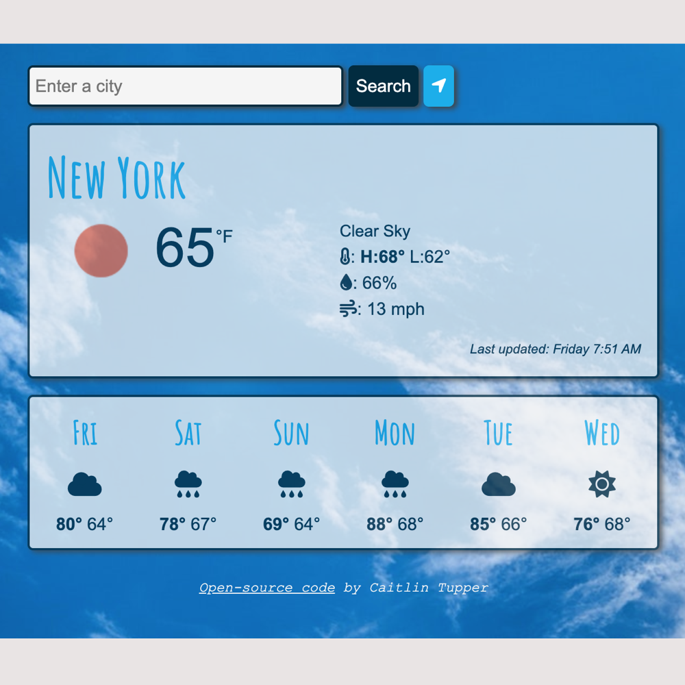 Weather App Preview